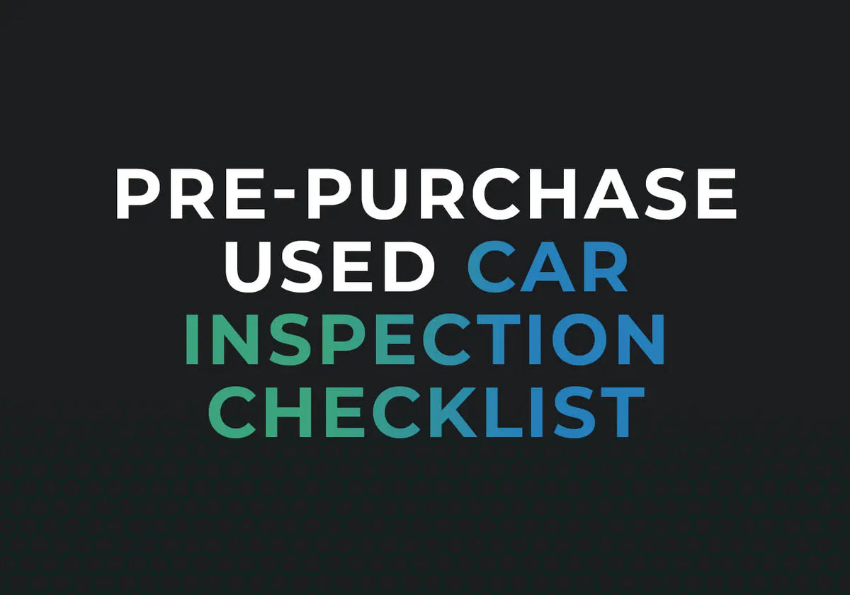 pre purchase used car inspection checklist VIN check report