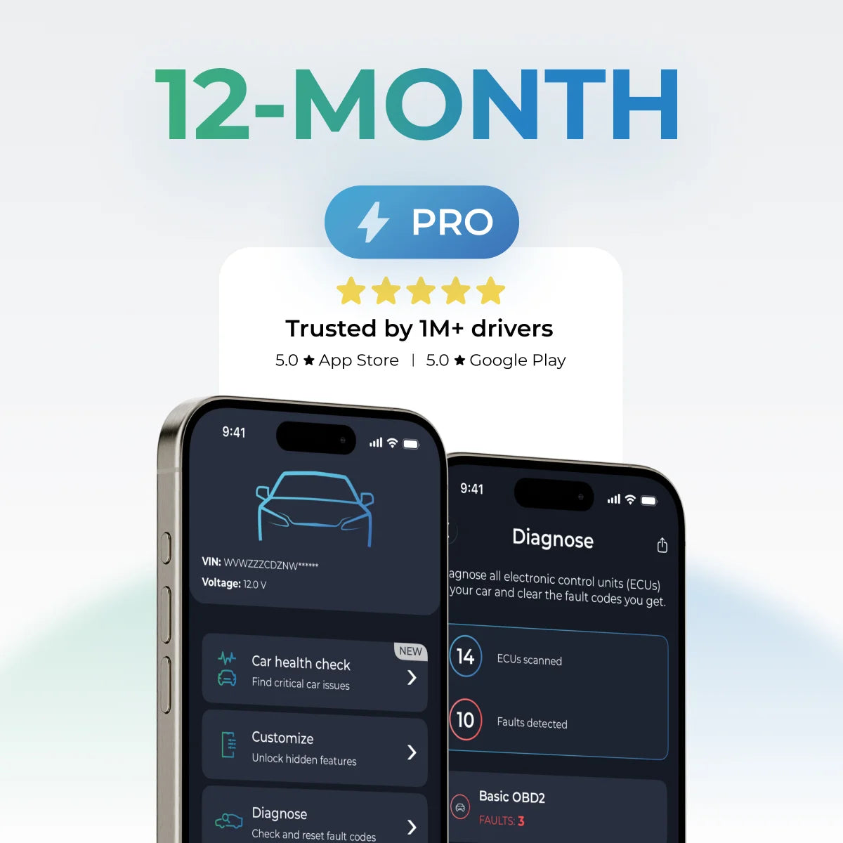 Carista App 12-month subscription