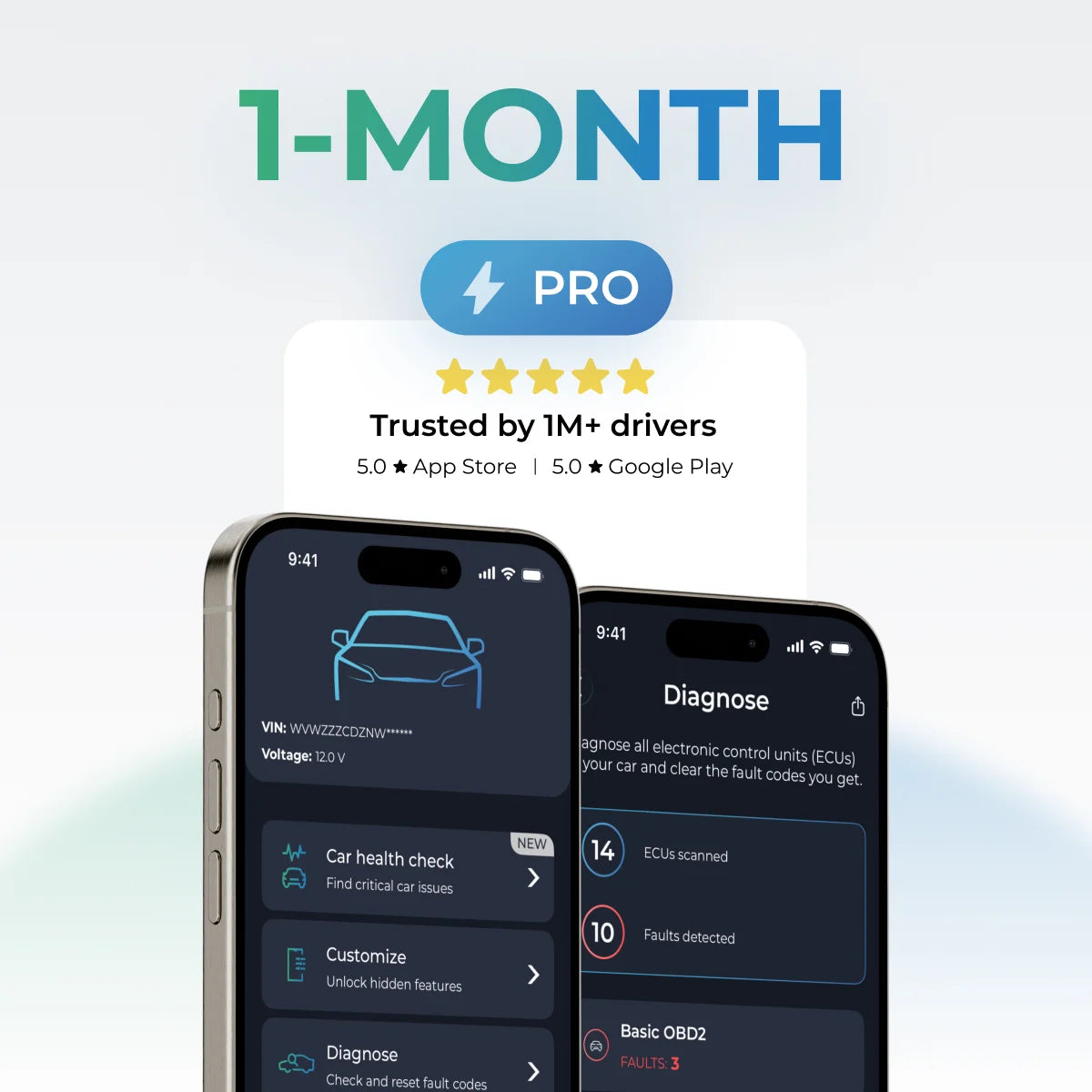 Carista App 1-month subscription